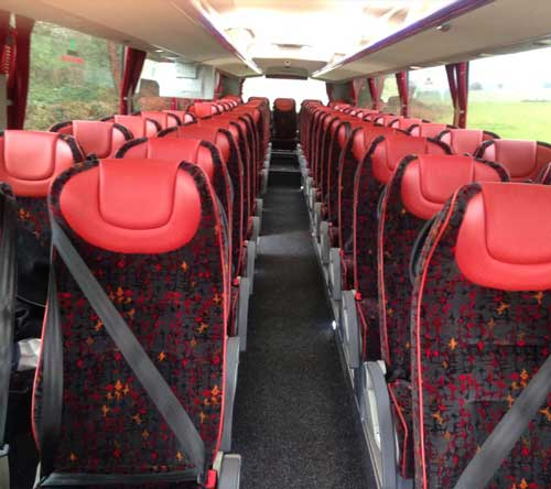 Inside Business Class Coaches of coachhire4u
